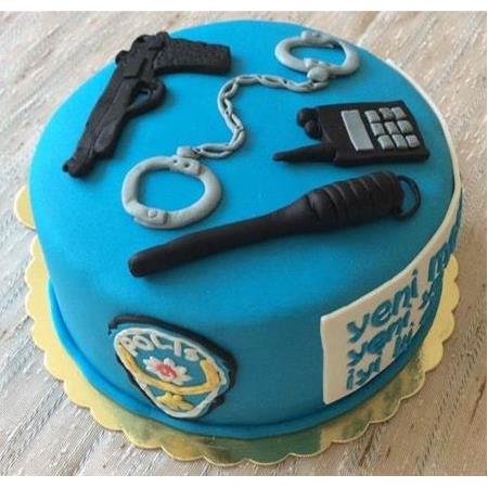 Polis Temalı Yaş Pastası - 2