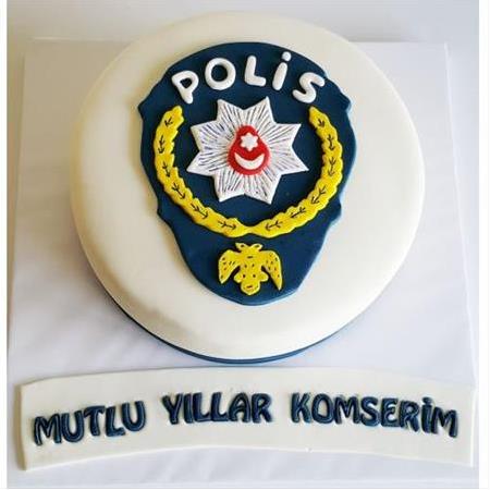 Polis Temalı Yaş Pastası